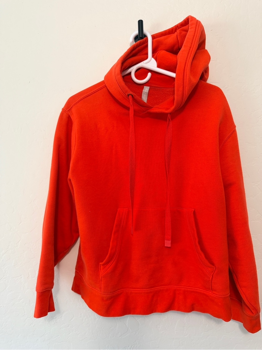 Athleta Orange Hoodie Pullover Sweatshirt